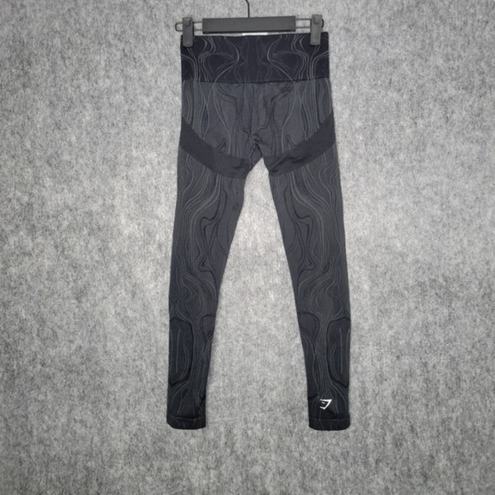 Gymshark Adapt Camo‎ Seamless Leggings Womens Small Gray Black Shaded High Waist - Picture 2 of 10
